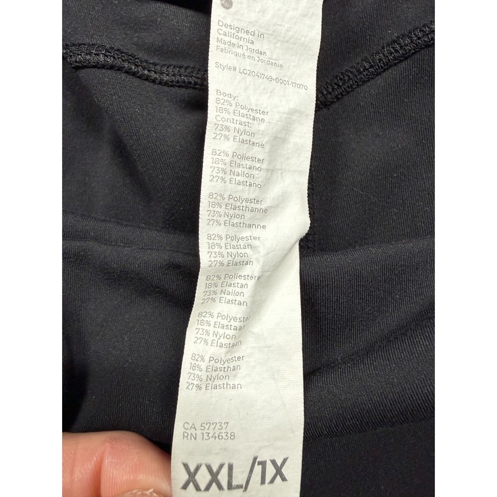 Fabletics PureLuxe Athletic Leggings Womens 2XL Black High Waist LG2041749-0001 - Picture 4 of 7